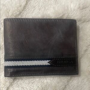 Nautica Black Leather Wallet